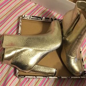 Gold booties!